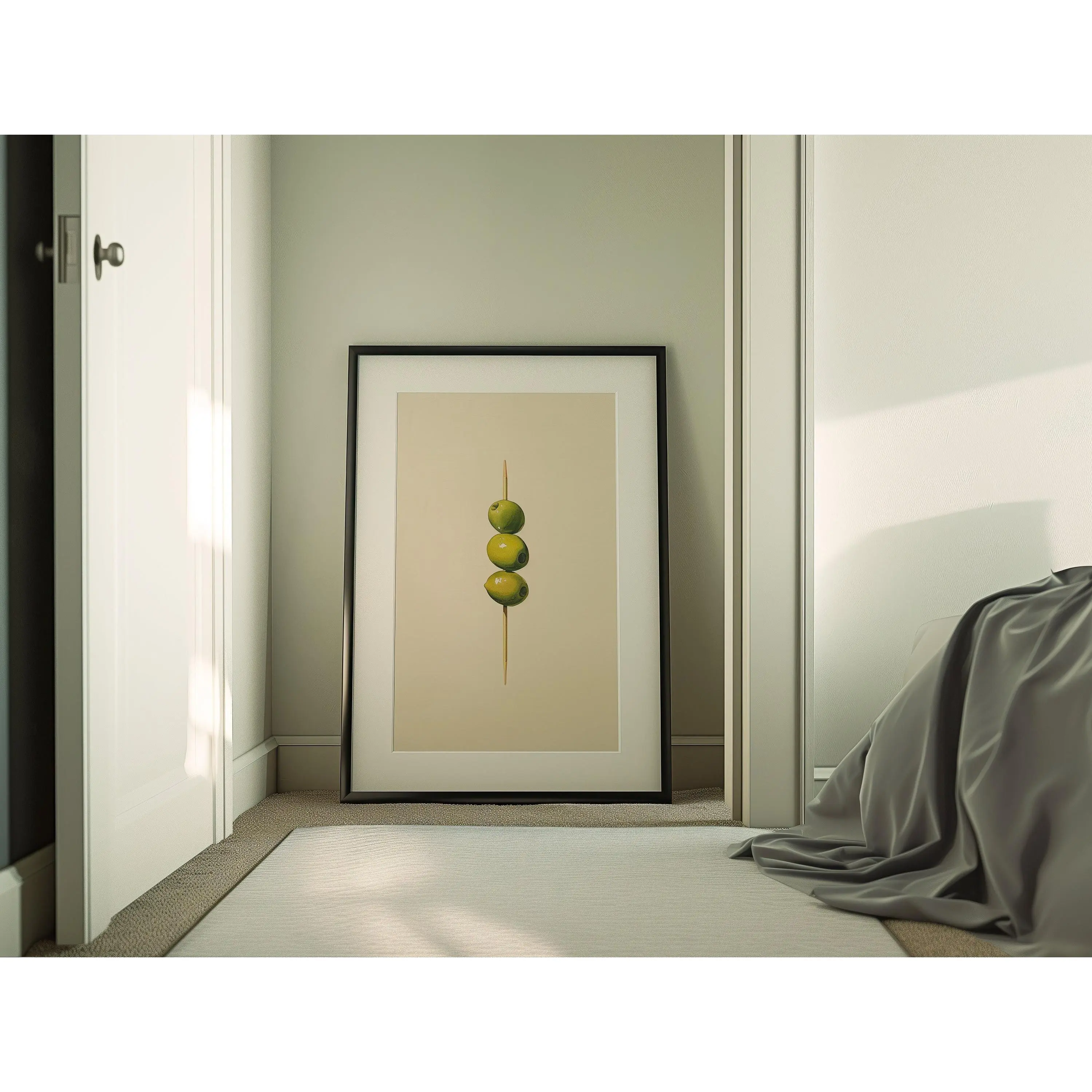 Cocktail Olives Print, Martini Poster, Minimalist Wall Art, Cocktail Menu, Alcohol Poster, Hand-Drawn, Kitchen Bar Drinks, Di POSTER