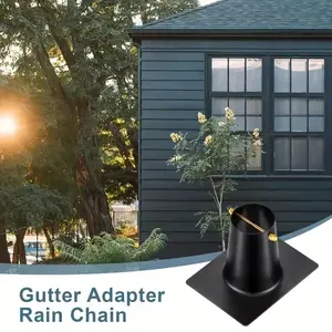 Gutter Adapter, Rain Chain Gutter Adapter, Aluminum Rain Chains Extension Installation, Garden Decor Supplies for Home Garden