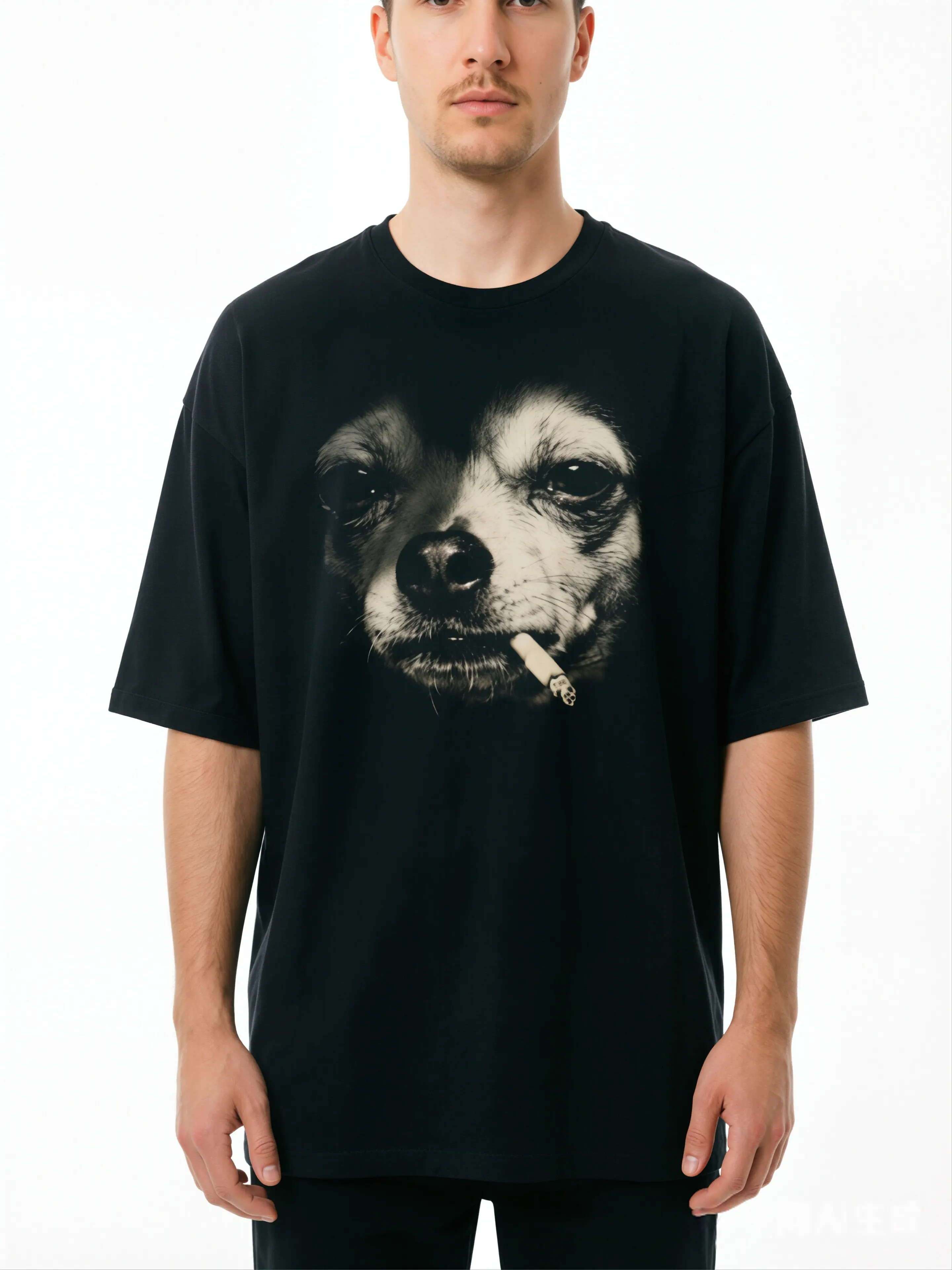 Men's Opossum Graphic T-Shirt, Casual Cotton Streetwear Top with Round Neck, Shortsleeve Alt Grunge Dark Humor Meme Print