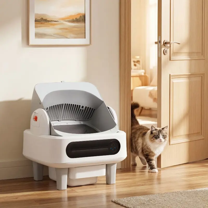 Self Cleaning Cat Litter Box with App Control, Automatic Litter Box, 11L Capacity, Quiet Operation, WiFi 2.4G/5G, Multi-Cat Suitable