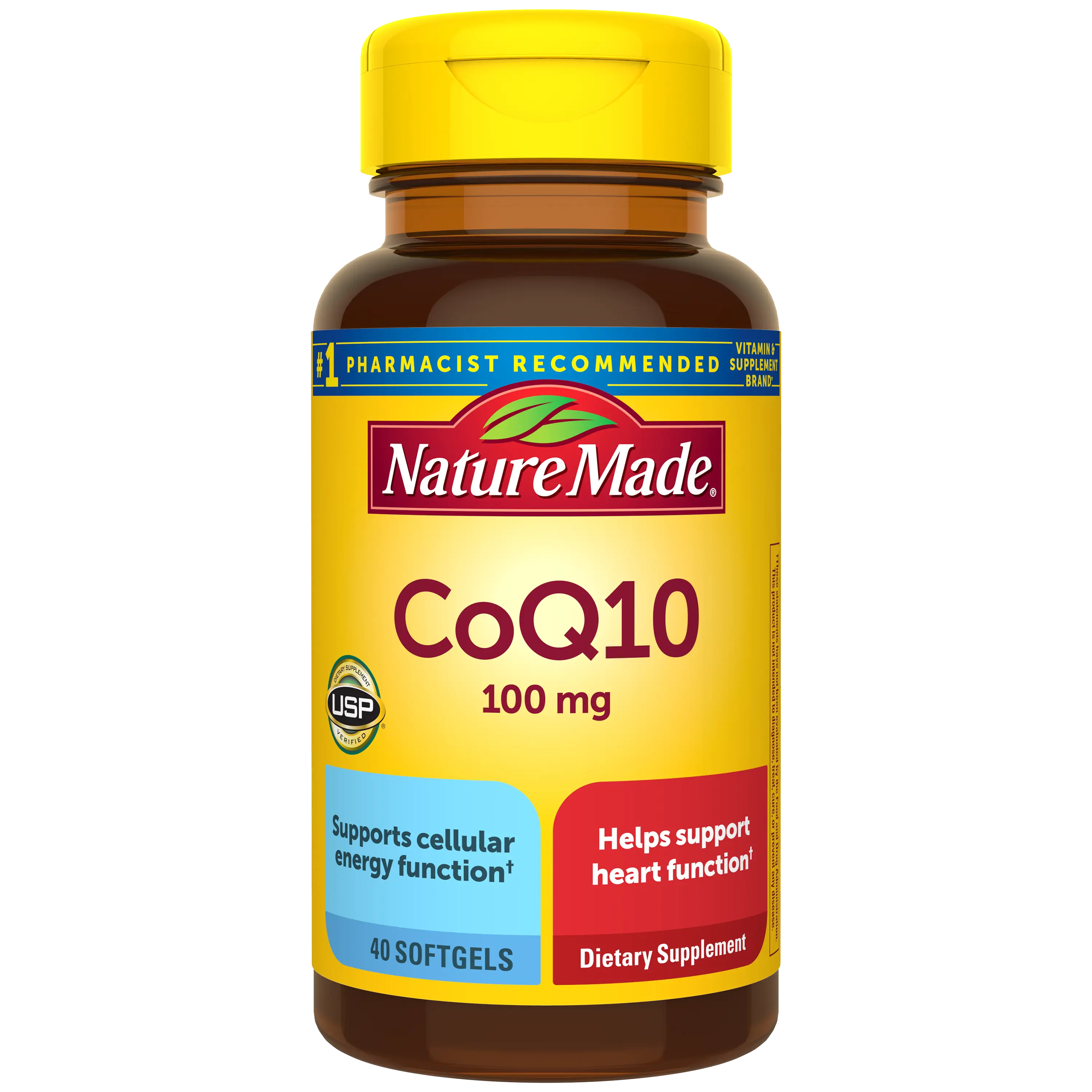 Nature Made CoQ10 100 mg Softgels, Dietary Supplement for Health & Wellness Support