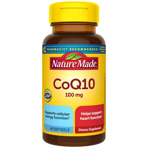 Nature Made CoQ10 100 mg Softgels, Dietary Supplement for Health & Wellness Support