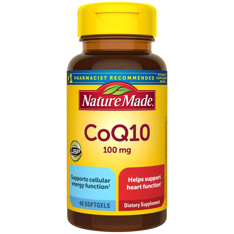 Nature Made CoQ10 100 mg Softgels, Dietary Supplement for Health & Wellness Support
