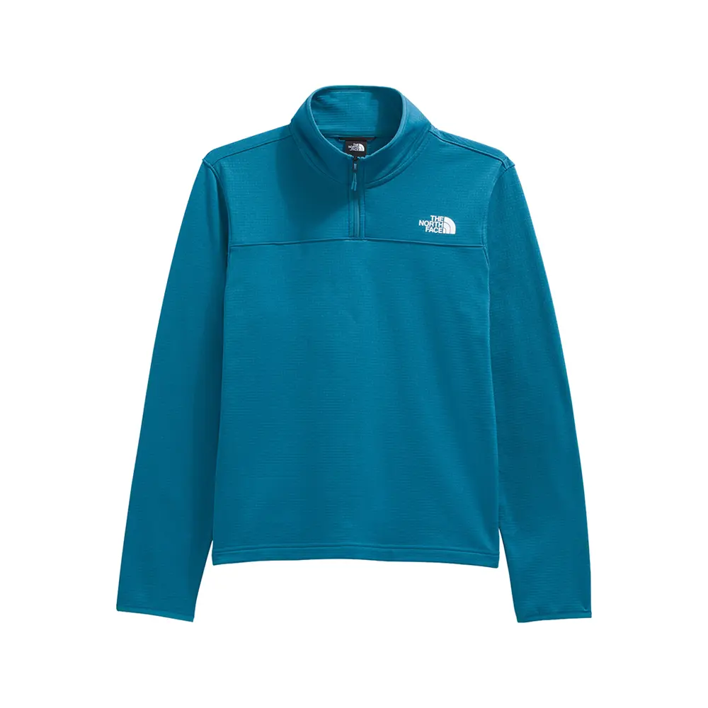 The North Face Mens Cedar Trail Grid Fleece 14 Zip Coats Jackets Outerwear  - Blue