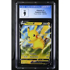 Pokemon 2021 Fusion Strike Pikachu V #086/264 CGC 9