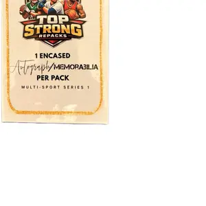 Top Strong Repacks Multi-Sport Series 1 - 1 Encased Autograph Memorabilia Per Pack