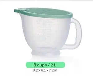 8 Cup Measuring Pitcher with Handle and Seal for Accurate Baking Cooking and General Measuring Tasks 8 Cups 2L