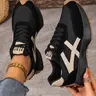 New Women's Casual Sneakers, Thick Sole Anti-Slip Running Shoes, College Style Suitable for Students, Office Work, Fitness, Casual Runner Shoes