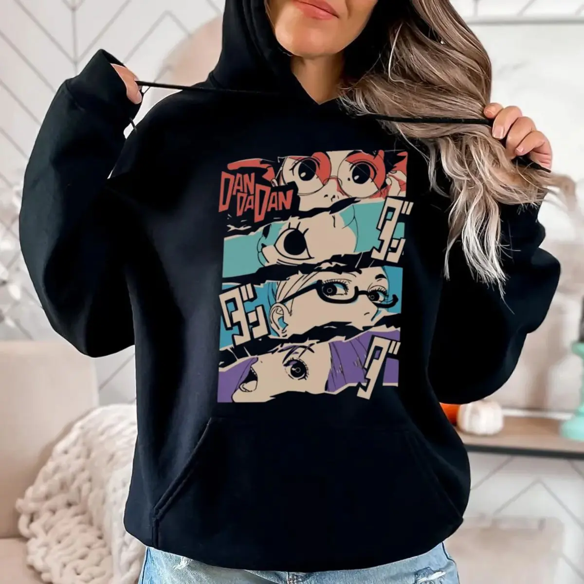 Dandadan Shirt, Turbo Ganny, Momo Ayase Anime Sweatshirt Hoodie, Japanese Streetwear, Unisex Sweater Pullover Tee