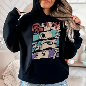 Dandadan Shirt, Turbo Ganny, Momo Ayase Anime Sweatshirt Hoodie, Japanese Streetwear, Unisex Sweater Pullover Tee