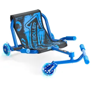 VEVOR Ride on Scooter,  Load Capacity of 198 lbs, Swing Side-to-Side for Amazing Ride Powered by Zig-Zag Motion, Ride on Drifting Toy for Ages 10+, Rides on Any Hard Surface for Indoor & Outdoor, Blue
