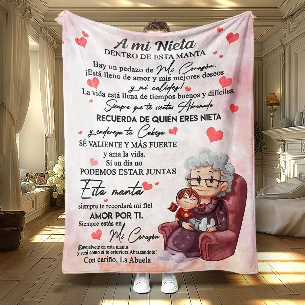 Heart Pattern Throw Blanket, Love Letter Flannel Bed Blanket, Sweet Graphic Print Cover, Sofa Couch Dorm Layer, Anniversary Bedroom Accent, Valentine Room Gift for Girls Couples Friends, Cozy Decor, Soft Couple Keepsake
