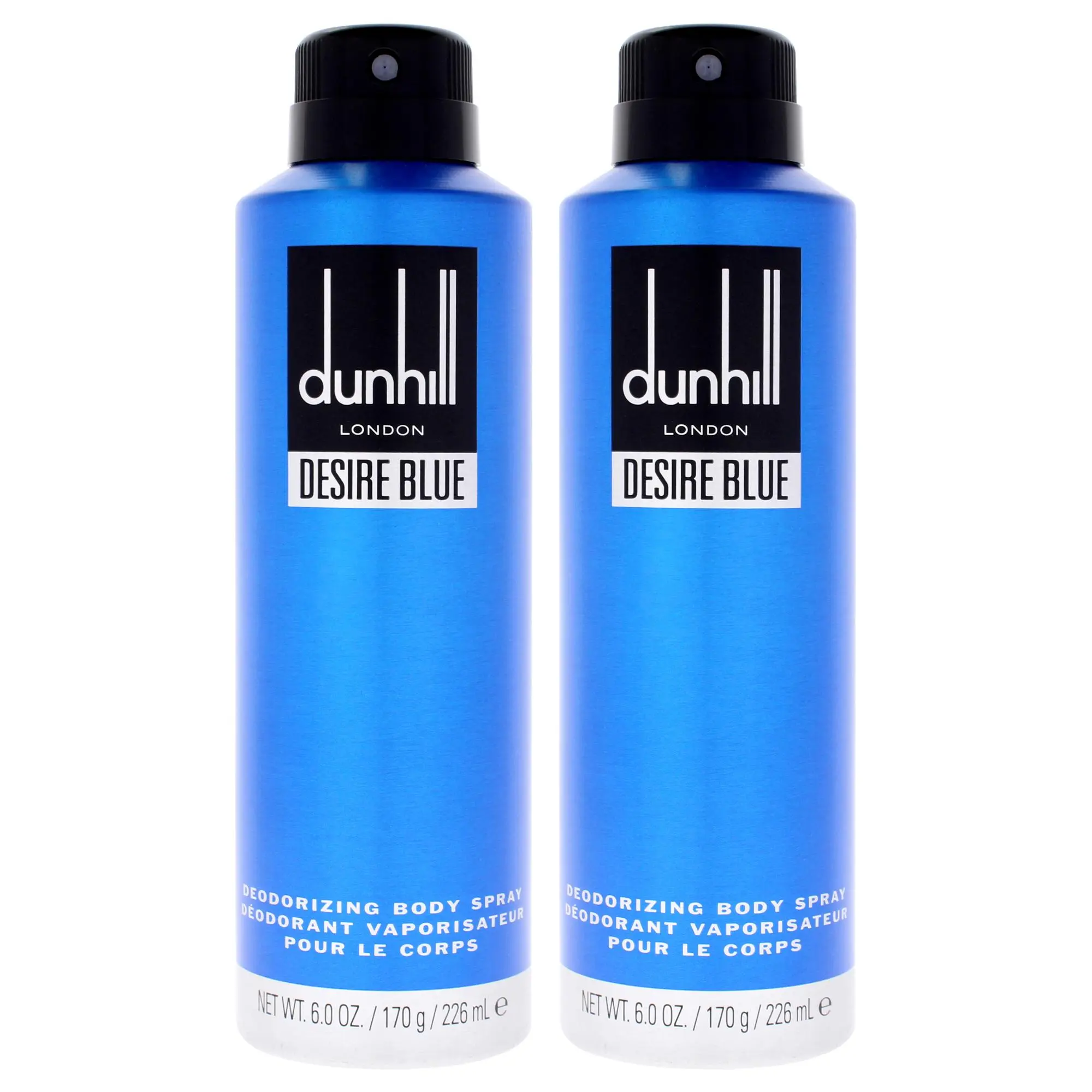 Desire Blue London by Alfred Dunhill for Men - 6.6 oz Body Spray - Pack of 2