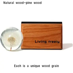 Wooden Car Air Freshener Visor Clip | Minimalist Fire-Free Fragrance Gift