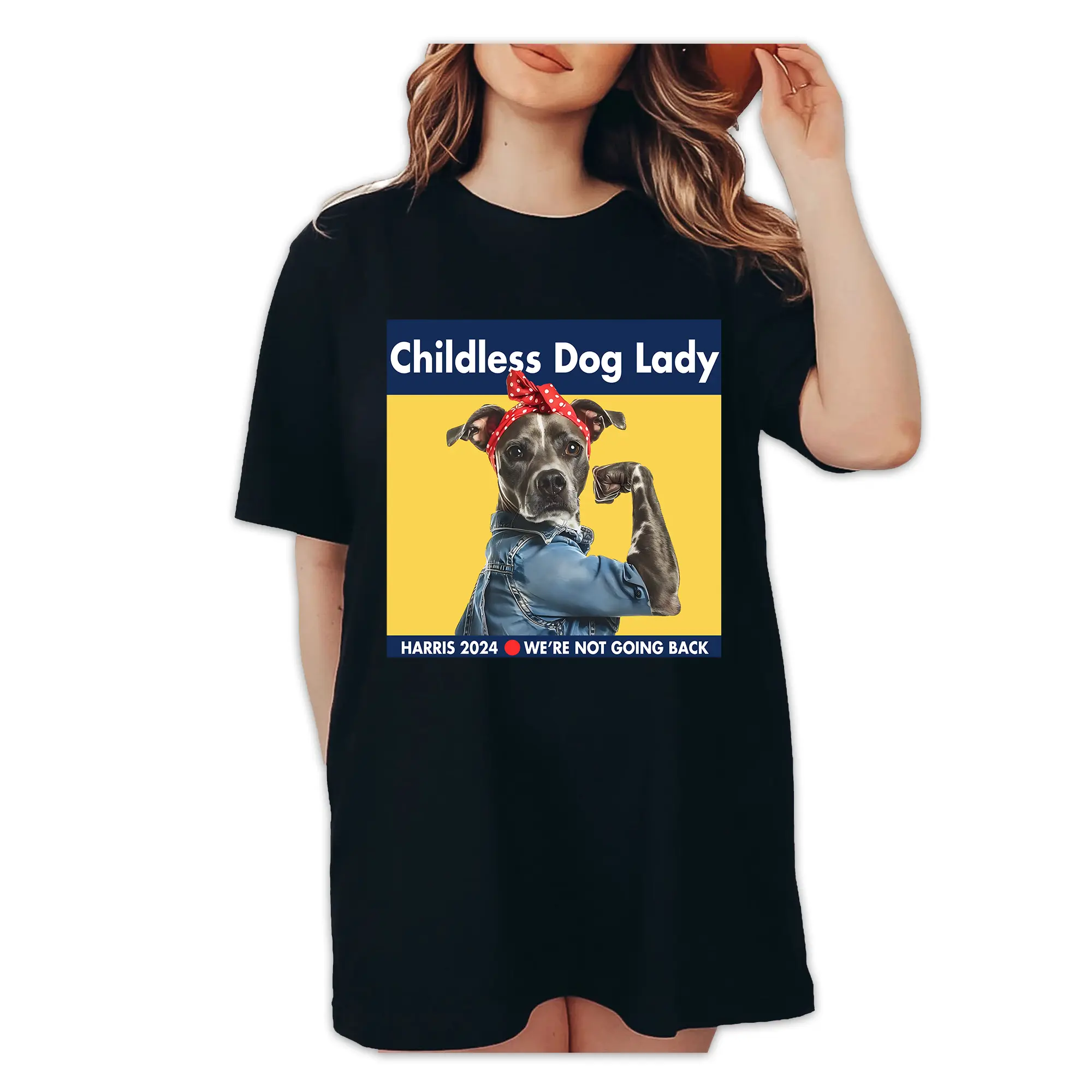 Childless Dog Lady Kamala Shirt, Kamala Harris President 2024 Shirt, Girl Power, Democrat T-shirt, Dog Mom Shirt, Shirts For Men And Women, Election 2024, Unisex Cotton Shirt, Full Colors, Full Sizes
