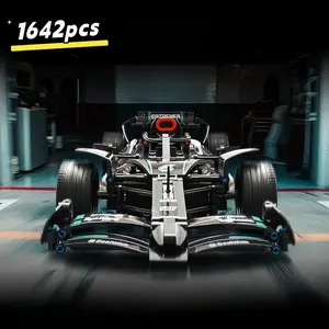 1642pcs F1 Racing Building Blocks Toy, Amg Formula Race Model, Compatible with 42171, Assembly Fun for Kids and Adults, Perfect Gift for Car Enthusiasts