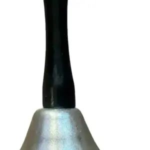 Silver Hand Bell - ochun / oabtala Decorative Haitian lwa use Gold Color Finish Traditional Design for Ceremonies Religious
