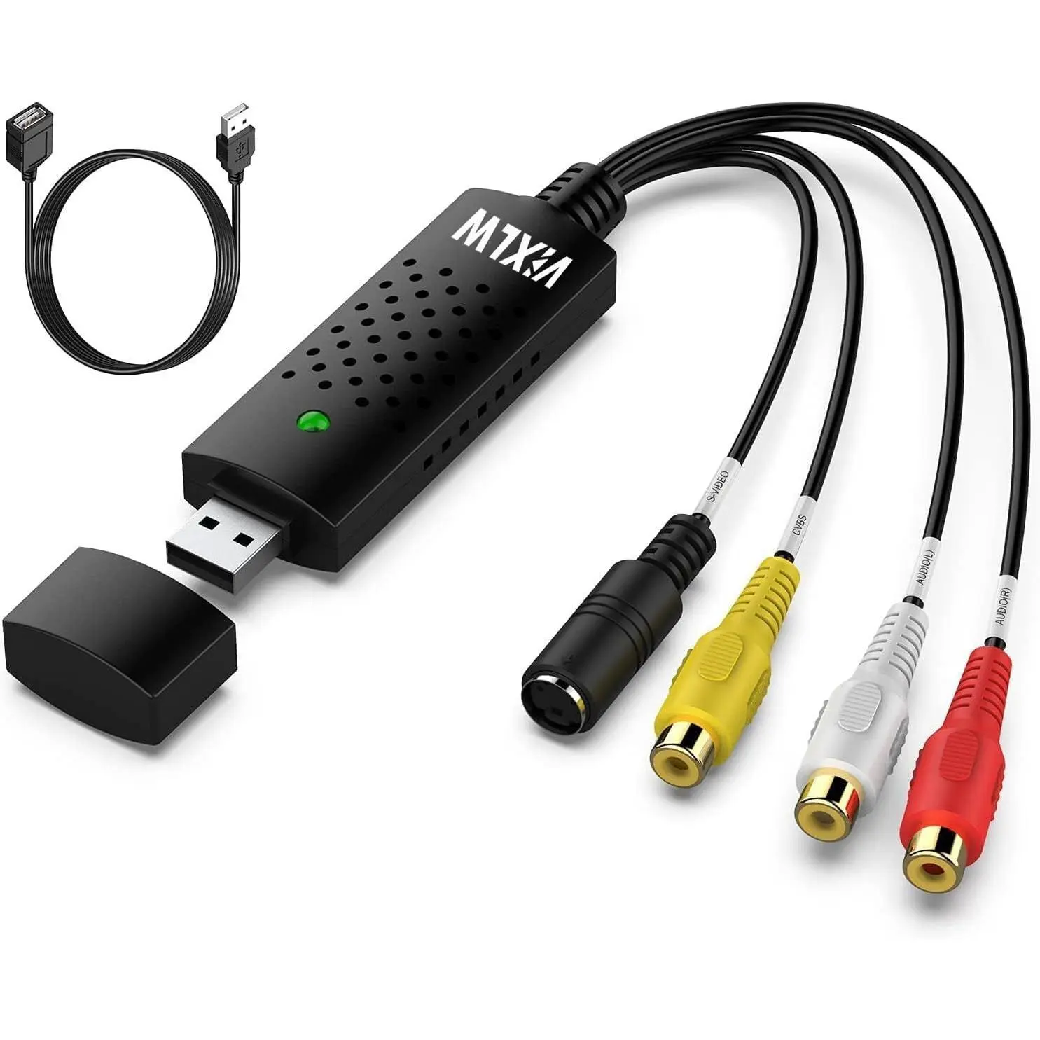 Video Capture Card  Rca To Usb Device 2.0 Vhs Digital Converter Vcr Convert From Mini Dv Hi8 Dvd For Mac/pc