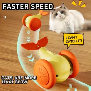 Smart Electric Whale Cat Toy Car, Automatic Self-Amusement Pet Vehicle, Engaging Cat Plaything, Fun Interactive Cat Toy
