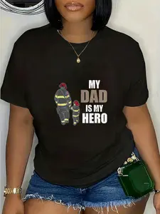 100% Cotton Fire Brigade Mein Papa Ist Mein Held My Dad Is My Hero T-Shirt