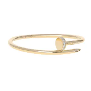 Pre-owned Cartier Juste Un Clou Bangle Bracelet Size 18