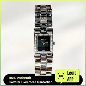 Gucci Vintage 23mm Quartz - Black Dial & Stainless Steel Bracelet Ladies Watch 11908456