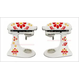 Vintage Pyrex Friendship KitchenAid Mixer Vinyl Decal Set Two Sided