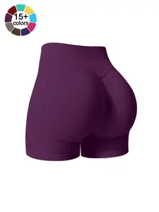 Women's High-Waisted Sporty Shorts, Workout Shorts, Fitness Shorts, Athletic Shorts, Butt Lifting and Tummy Control, Gym Training, Outdoor Running, Cycling, Tennis, Daily Wear
