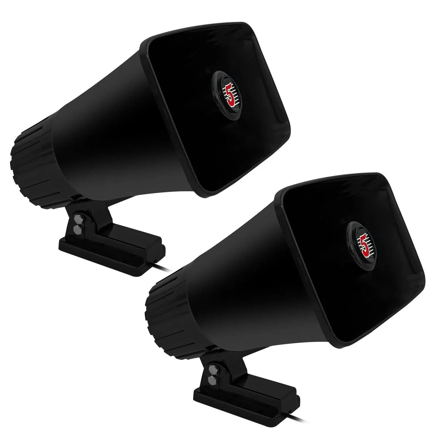 5 Core Horn PA Speaker 2Pc 8 Inch 65W Loud Audio 8Ohm Outdoor Speakers System