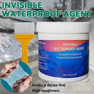 Waterproof Adhesive with Free Brush for Daily Repairs & Damp Areas Invisible Transparent Agent Strong Bond