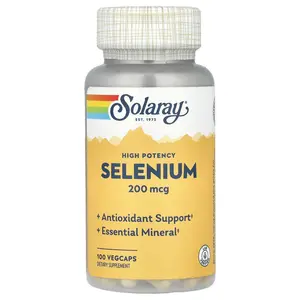 Solaray Selenium, High Potency , 200 mcg, 100 VegCaps