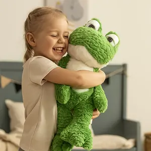 Kawaii Frog Stuffed Animal with Big Eyes, Ultra Soft Plush Toy, Perfect Valentine's Day Gift, Adorable Fuzzy Companion, Soft Cuddly Gift