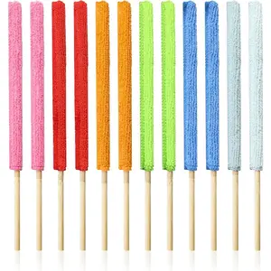 12Count Microfiber Detail Duster Sticks Fan Cleaning Brush Crevice Cleaning Tool AC Vent Cleaner Mini Split Cleaning Kit Fan Cleaner Dusters for Cleaning Home Car Window Blind(Multicolors)