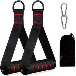 Exercise Handle, Replacement Fitness Equipment for Pilates, Yoga, Strength Trainer, Pull Down Home Gym Red, Grey, Blue Working Out Handle，Heavy Duty Working Out Accessories