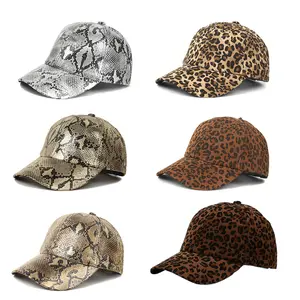 New Snake-Print Baseball Cap (Unisex) - Trendy Outdoor Travel Cap / Leopard Print Visor Hat