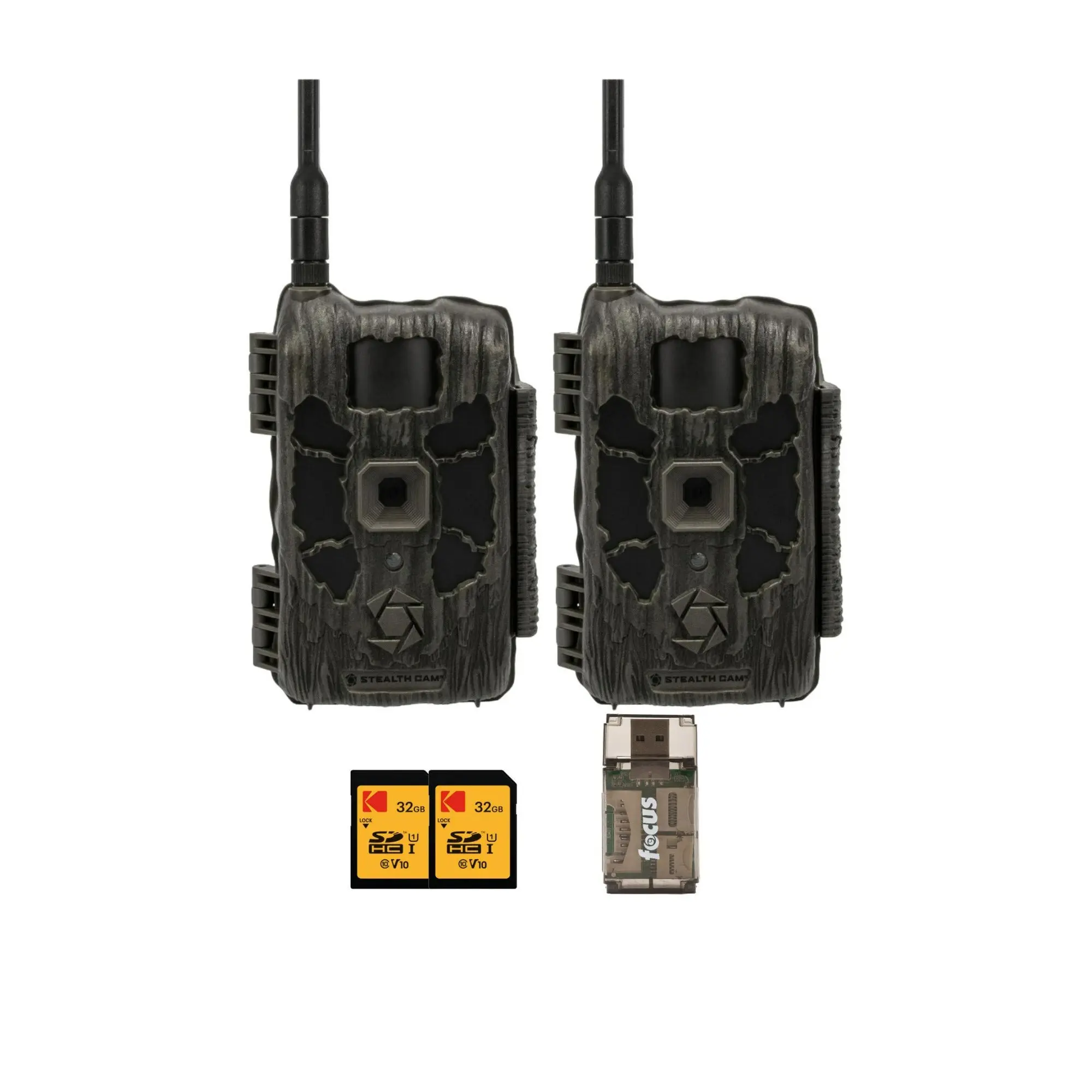 Stealth Cam Deceptor Max 3.0 Cellular Trail Camera (2-Pack) with Accessories