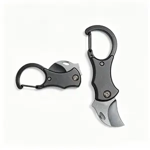 Black Key Knife - Portable Camping Multitool for Outdoor Hiking Activities