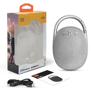 Wireless Bluetooth speaker with portable hanging buckle, outdoor mini speaker with card slot, creative gift