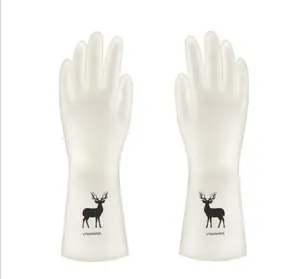 4 Pairs of Waterproof PVC Kitchen Cleaning Gloves -  Durable and Alcohol-Free, Ideal for Washing Dishes, Pots, and Utensils, Dishwashing Gloves|Durable Kitchen Gloves|Waterproof Gloves