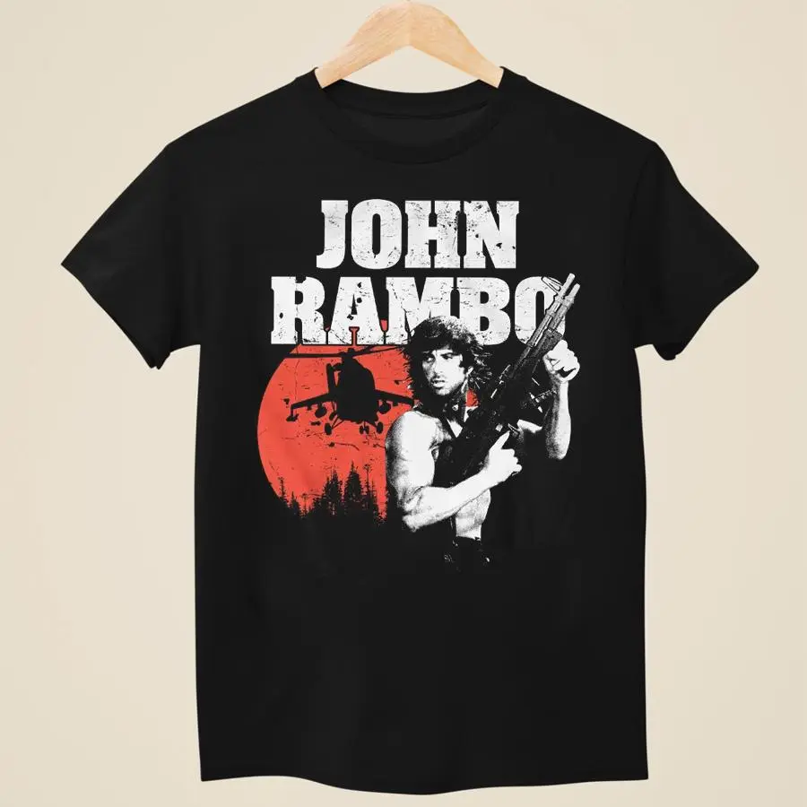 John Rambo T-Shirt Movie Lover Graphic T-Shirt – Soft Cotton Unisex Streetwear Tee HGA03807