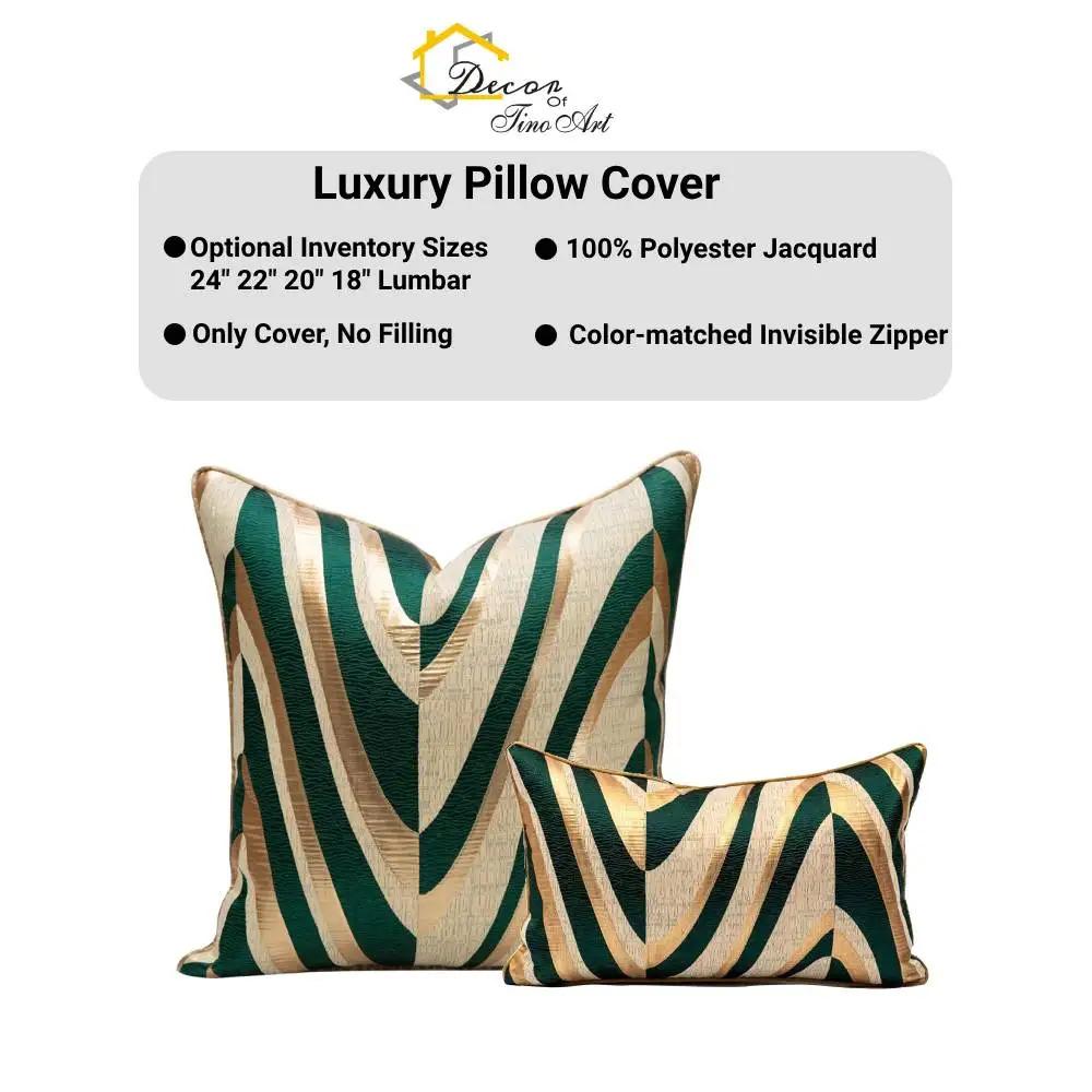 Contemporary Geometric Polyester Pillow Cover - Abstract Nordic Stripes, Stripe Patterns Cushion Case for Sofa