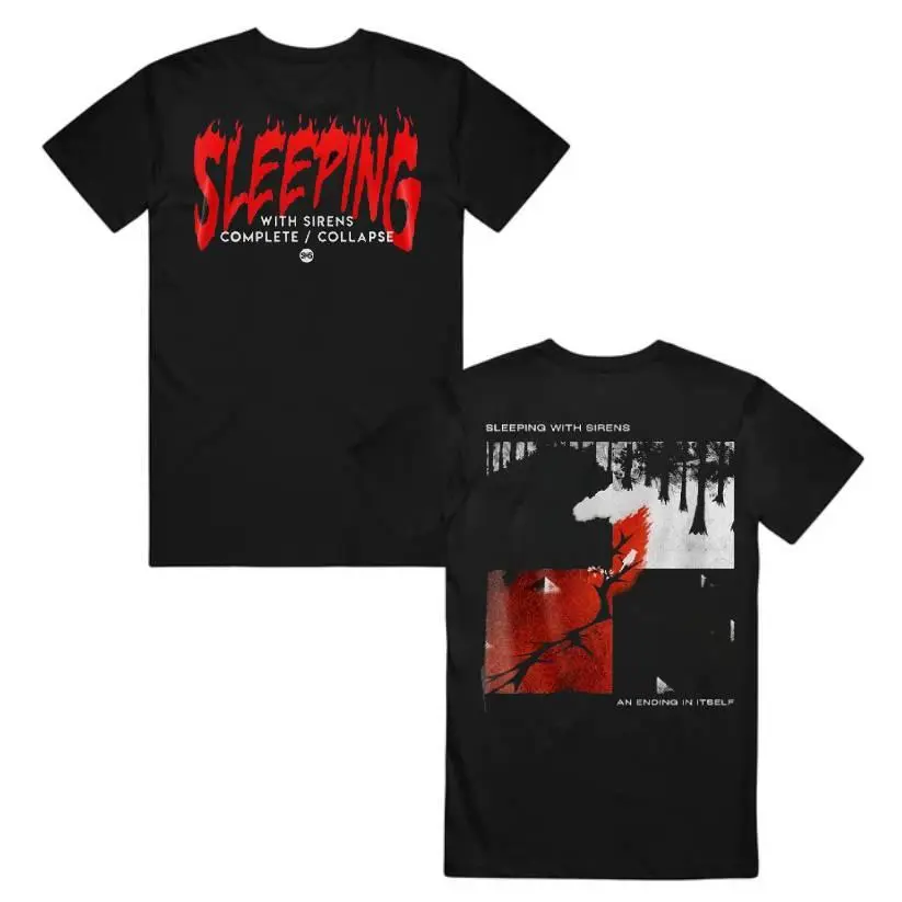 Sleeping With Sirens Double-Sided Graphic T-Shirt – Front & Back Print 2026 Tour Style Tee – HGC17702