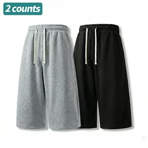 3-pack men’s casual athletic shorts, loose and versatile outdoor shorts, solid color with a simple drawstring design, suitable for everyday commuting and running.