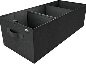 MIU COLOR Trunk Organizer for SUV, Car Organizer, Collapsible Trunk Organizer for Car, Non-Slip Bottom, Storage Organizer for Sedans, Van, Jeep, Grocery, Large 3 Compartments, Black 32"×13"×10.6"