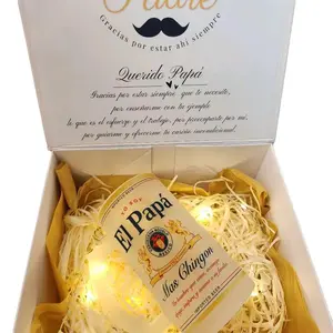 Fathers Day Gift Frosted Glass with Beautiful Message for All Dads El Papá Más Chingon Beer in Elegant Box