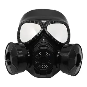 Protective Tactical Respirator Mask Full Face Gas Mask for Airsoft Shooting Hunting Riding CS Game Cosplay Protection