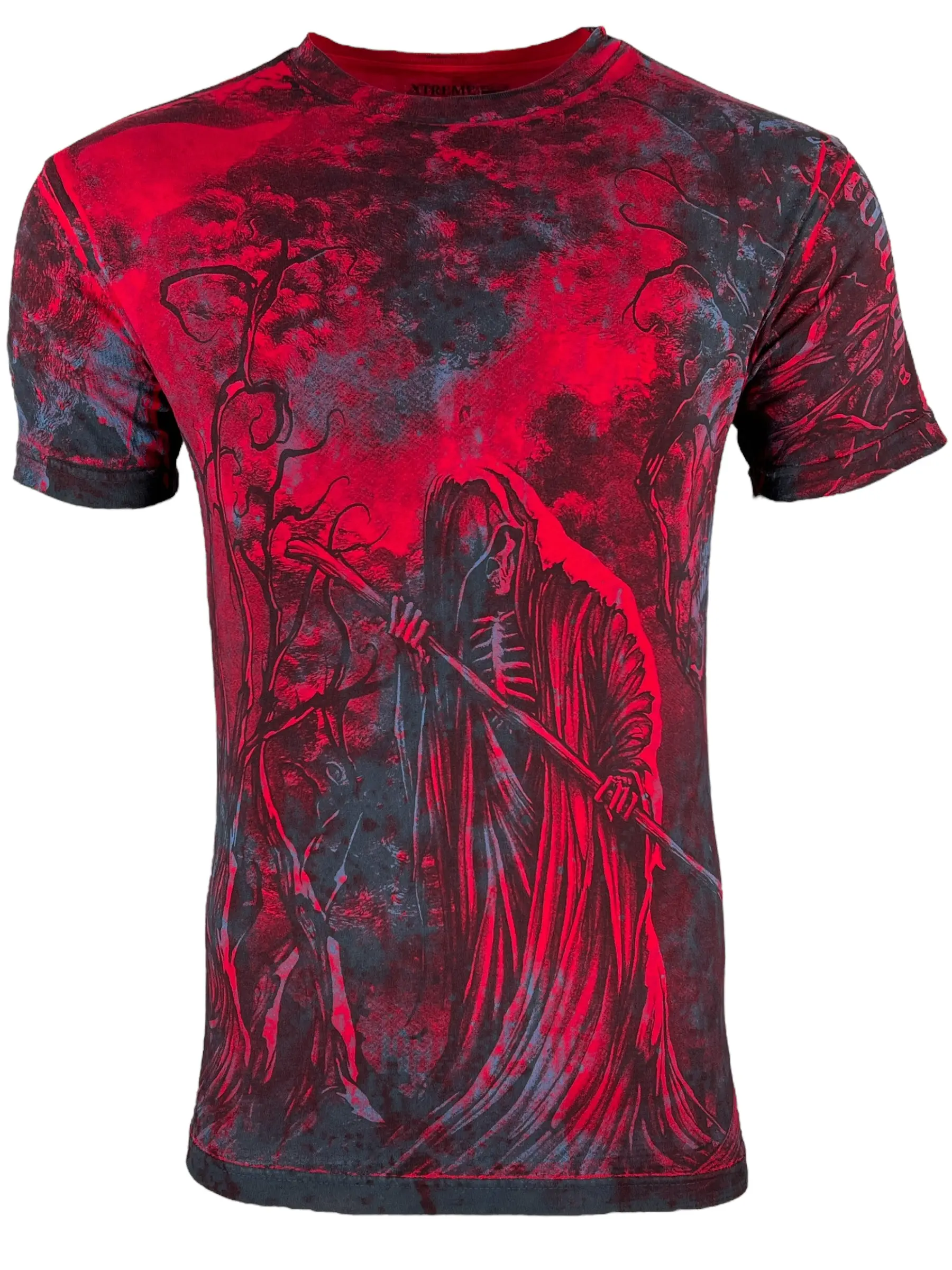 Xtreme Couture by Affliction Men's Sorrow Short Sleeve Graphic T-Shirt, 100% Cotton Crew Neck Top Made in USA, Tshirt