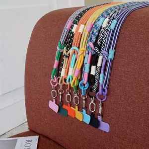 Ls Mobile phone lanyard Phone Charms Crossbody back & portable dual-purpose removable outdoor travel shopping mountaineering strap rope