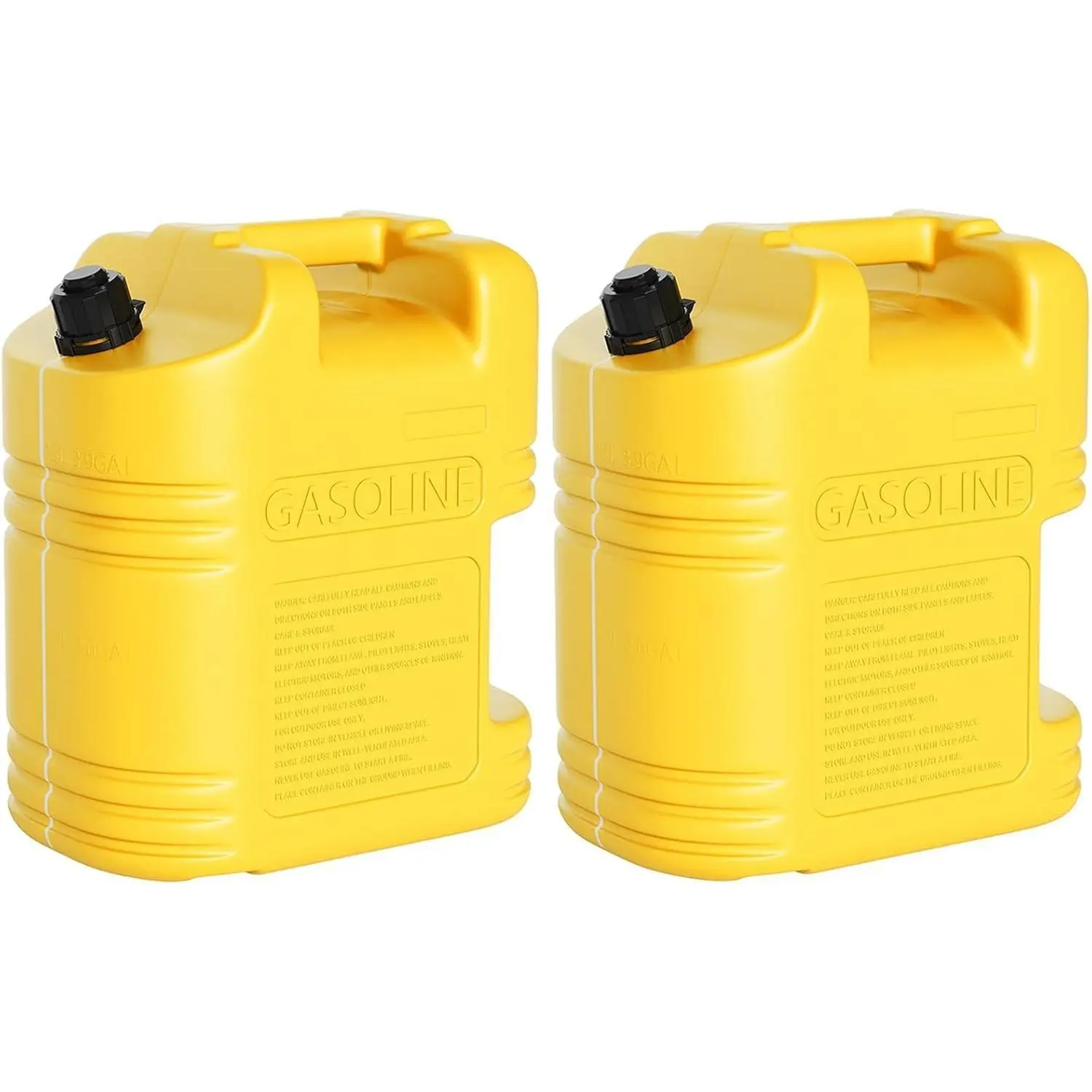 GARVEE No-Spill 5 Gallon Gas Can 2-Pack - Durable Red Utility Pails ...