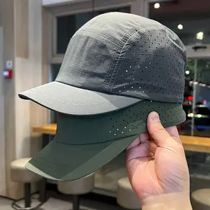 Large Head Quick-Dry Hat for Men, Summer Thin Sunscreen Cap, Breathable Mesh Baseball Hat, Outdoor Sun Visor